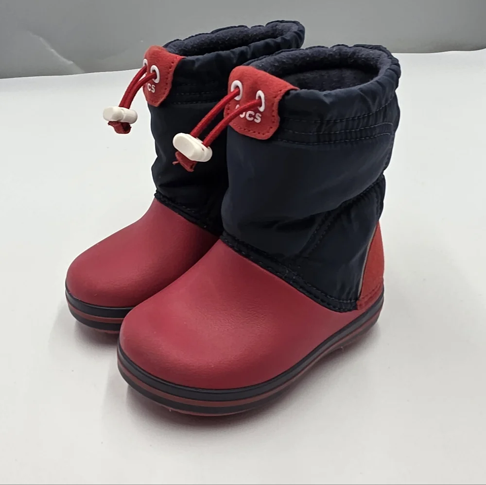 Crocs toddler Crocband Lodgepoint boots size 7